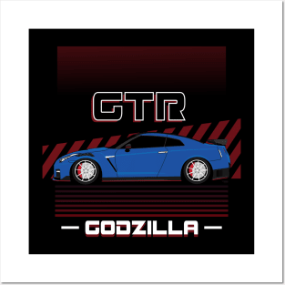 GTR R35 Godzilla jdm style Posters and Art